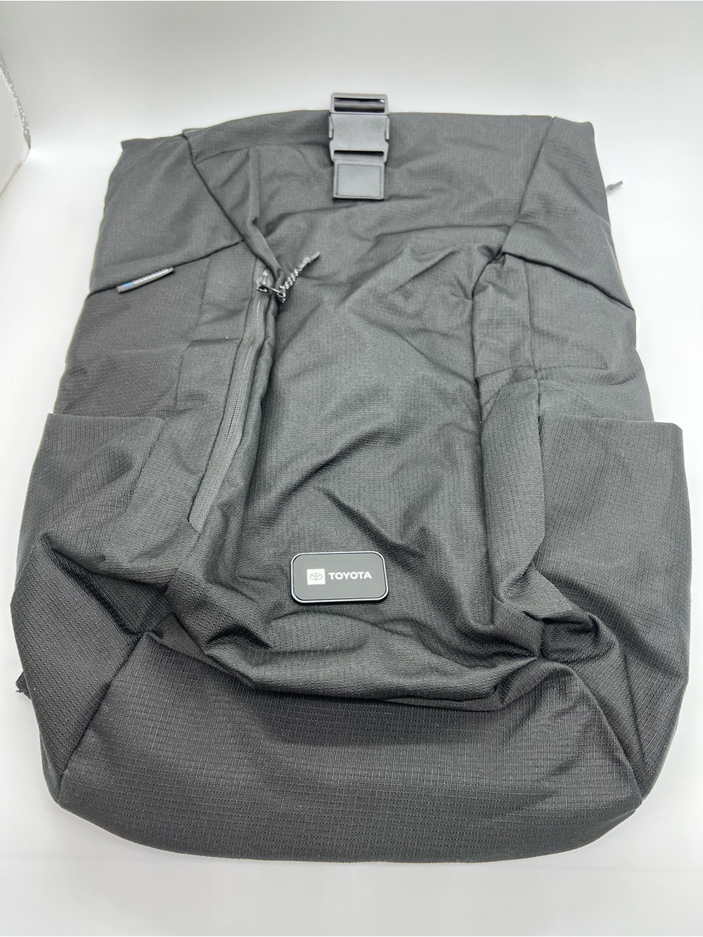 Men’s Black Roll-Top Backpack Recycled Plastic NWT